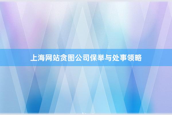 上海网站贪图公司保举与处事领略